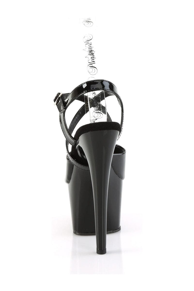Pleaser ADORE-724 Black Patent Sandal in Black Patent