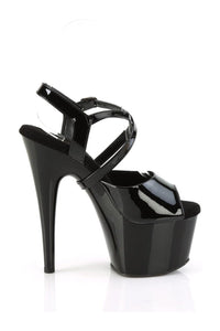 Pleaser ADORE-724 Black Patent Sandal in Black Patent