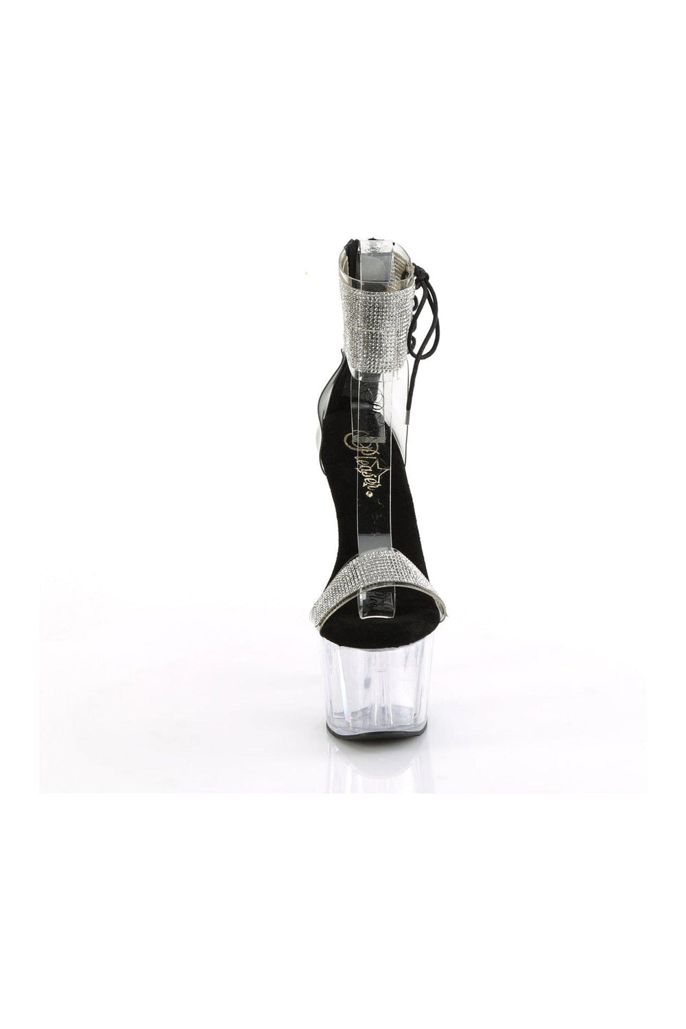 Pleaser ADORE-727RS Clear Vinyl Sandal in Clear Vinyl