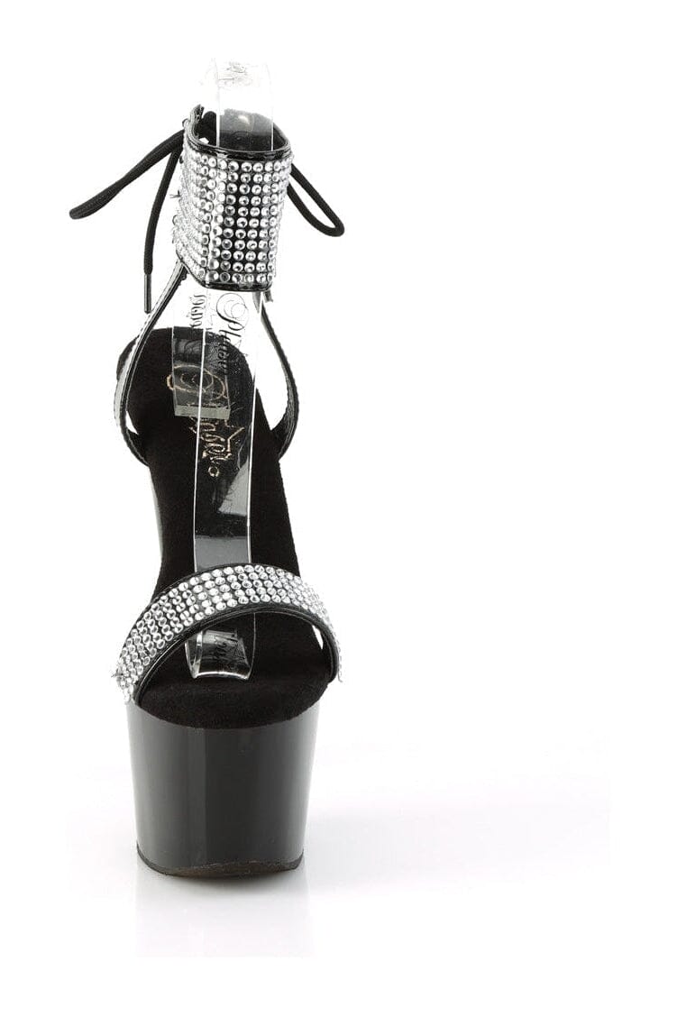 Pleaser ADORE-770 Black Patent Sandal in Black Patent