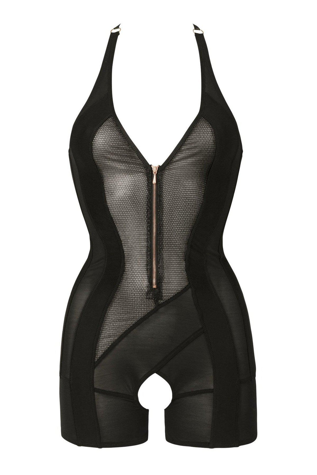 Impudique August Fetish Shaping Bodysuit in Black Lycra from SexyShoes.com