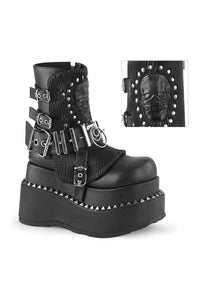 Demonia BEAR-150 Black Vegan Leather Ankle Boot in Black Vegan Leather from SexyShoes.com