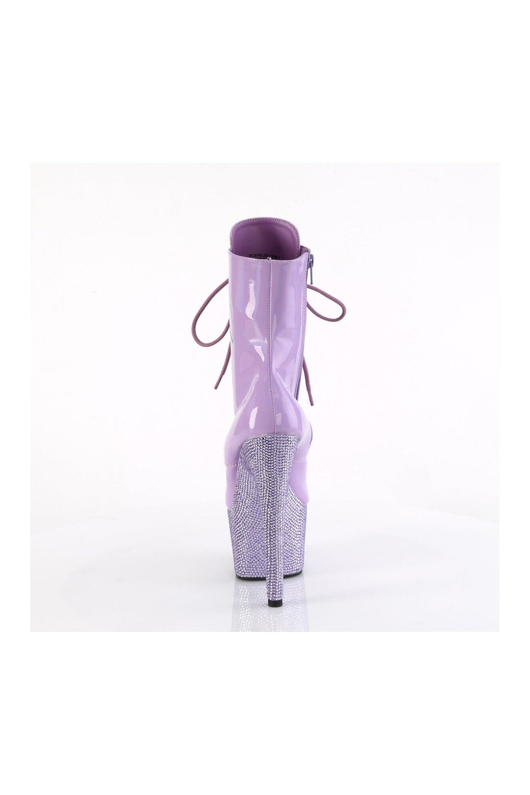 Pleaser BEJEWELED-1020-7 Purple Patent Ankle Boot in Purple Patent
