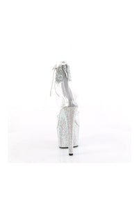 Pleaser BEJEWELED-724RS-02 Clear Vinyl Sandal in Clear Vinyl