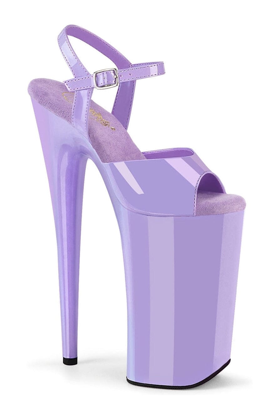 BEYOND-009 Purple Patent Sandal-Sandals- Stripper Shoes at SEXYSHOES.COM