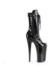 Pleaser BEYOND-1050 Black Patent Knee Boot in Black Patent
