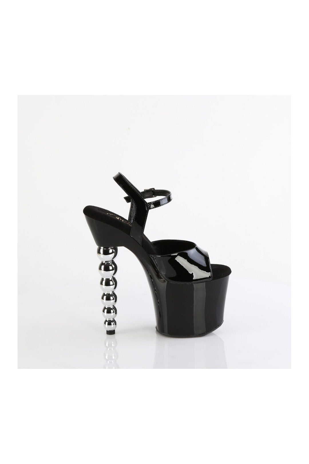 Pleaser BLISS-709 Black Patent Sandal in Black Patent