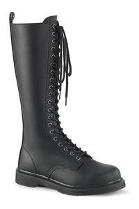 Demonia BOLT-400 Black Vegan Leather Knee Boot in Black Vegan Leather from SexyShoes.com