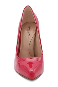 Sexyshoes Signature Sultry Low Cut Sky High Stiletto Heel Pump in Red Patent