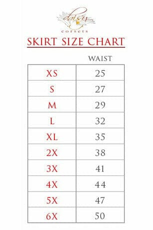 Black & Red Skulls Stretch Lycra Skirt-Costume Skirts-Daisy Corsets-SEXYSHOES.COM