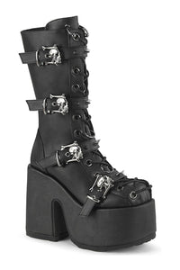 Demonia CAMEL-115 Black Vegan Leather Knee Boot in Black Vegan Leather from SexyShoes.com
