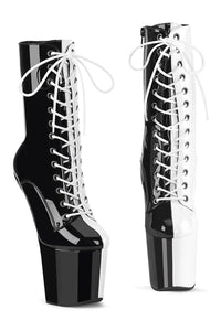 Pleaser CRAZE-1040TT Black Patent Ankle Boot in Black Patent from SexyShoes.com