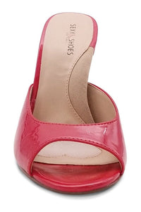 Sexyshoes Signature Micro Stiletto Sexy Mule in Red Patent
