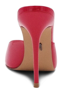 Sexyshoes Signature Micro Stiletto Sexy Mule in Red Patent