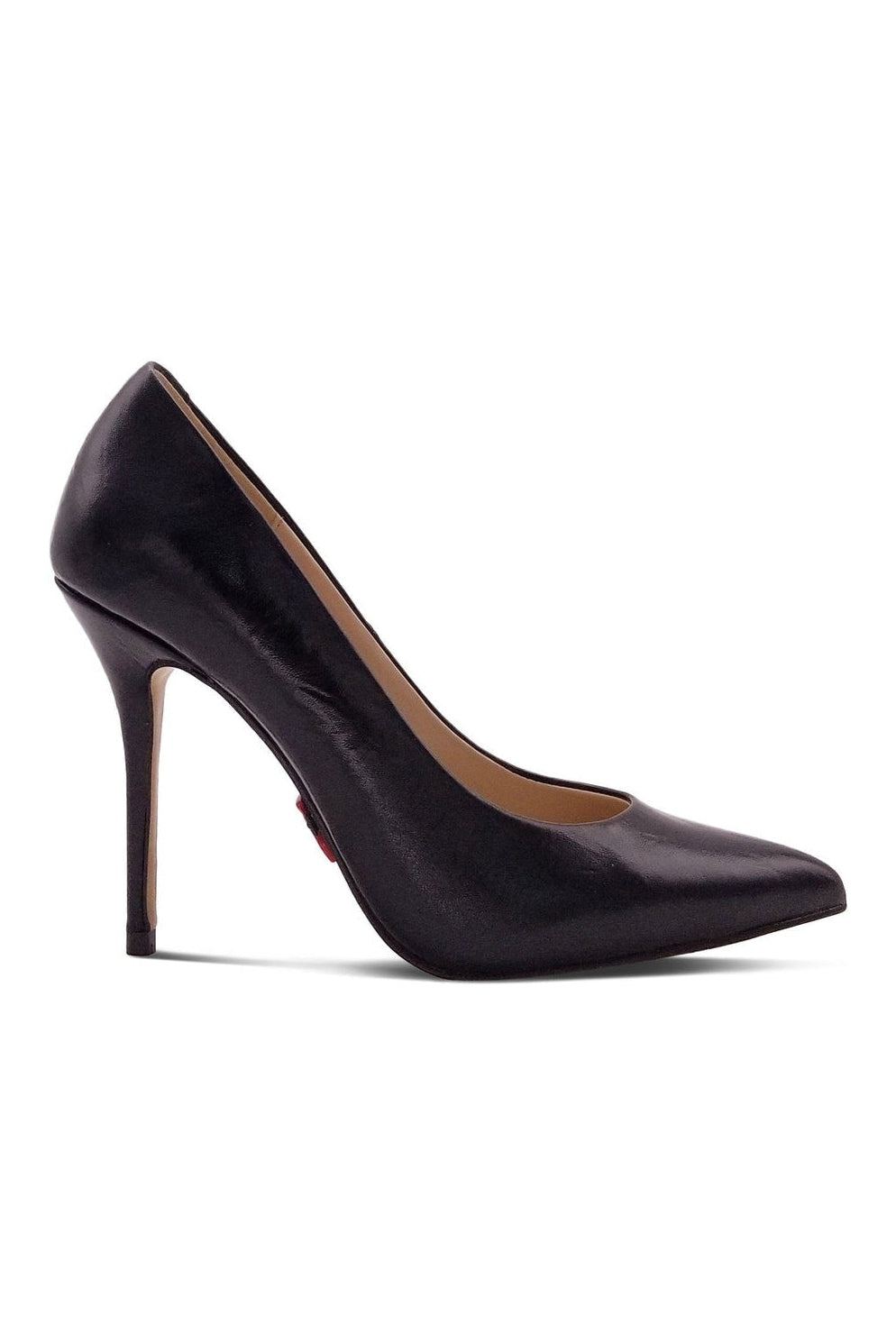 Super Sexy Classic Pump with Micro Stiletto Heel-Pumps-Sexyshoes Signature-Black-SEXYSHOES.COM