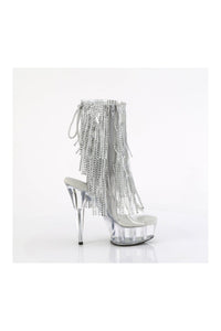 Pleaser DELIGHT-1017RSF Clear Vinyl Ankle Boot in Clear Vinyl