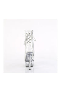 Pleaser DELIGHT-1018C Clear Vinyl Ankle Boot in Clear Vinyl