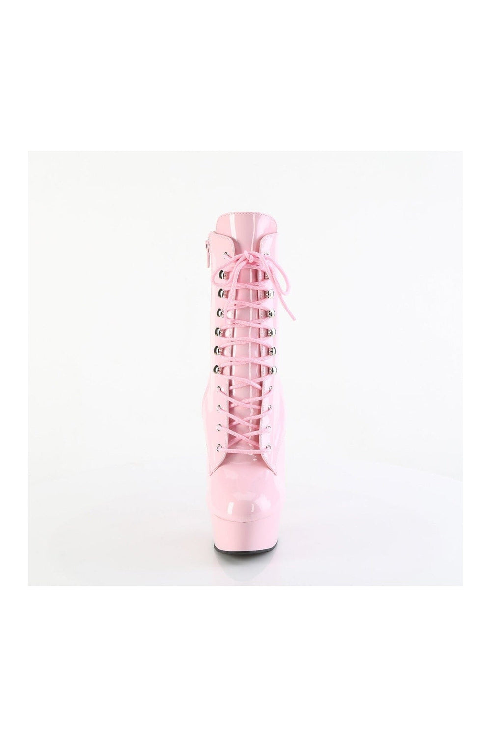 Pleaser DELIGHT-1020 Pink Patent Ankle Boot in Pink Patent