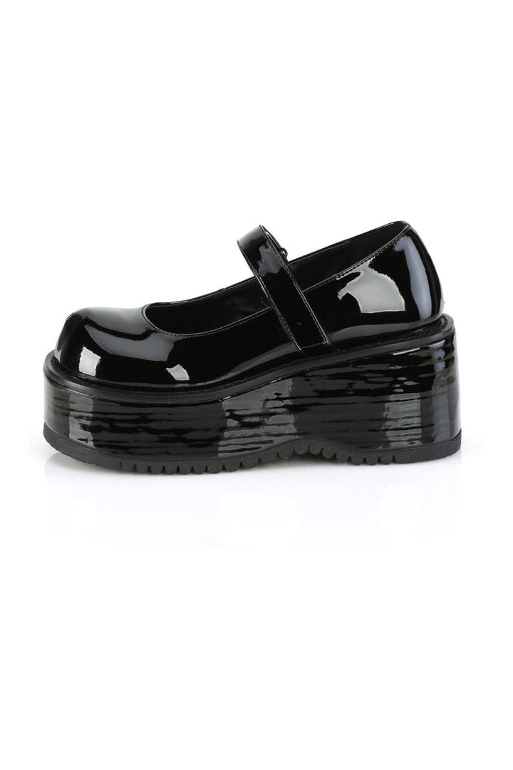 DOLLIE-01 Black Patent Mary Janes-Mary Janes-Demonia-SEXYSHOES.COM