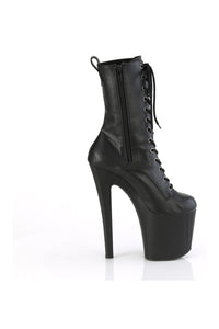 Pleaser ENCHANT-1040 Black Faux Leather Knee Boot in Black Faux Leather