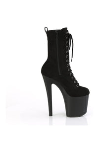 Pleaser ENCHANT-1040 Black Faux Suede Knee Boot in Black Faux Suede