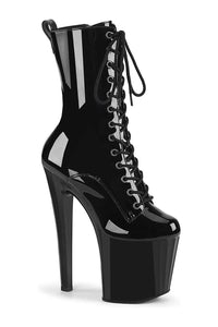 Pleaser ENCHANT-1040 Black Patent Knee Boot in Black Patent from SexyShoes.com