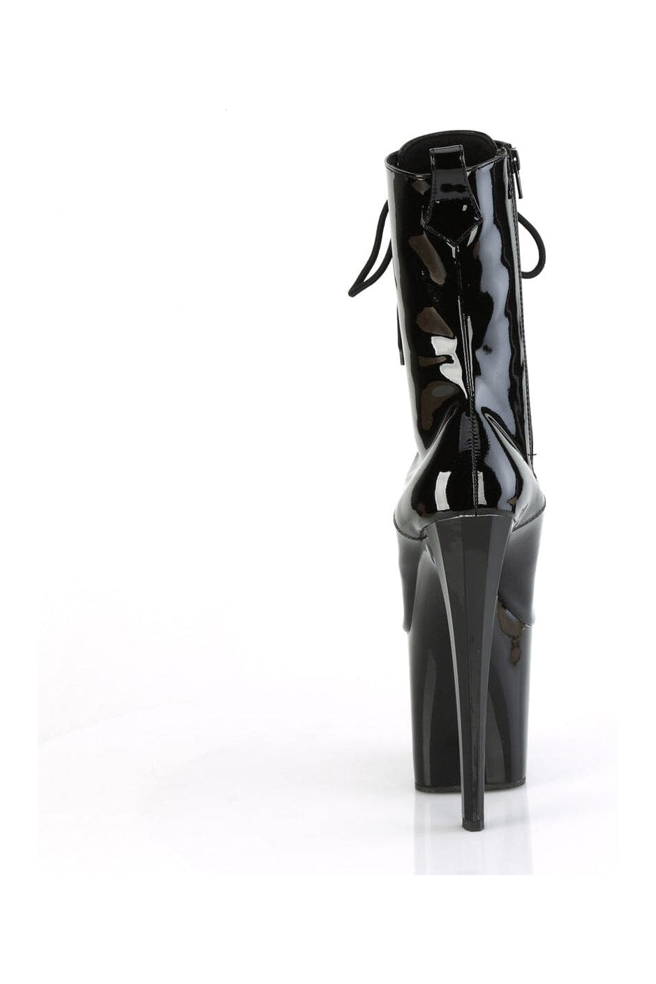 Pleaser ENCHANT-1040 Black Patent Knee Boot in Black Patent