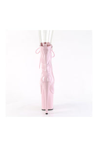 Pleaser ENCHANT-1041 Pink Patent Ankle Boot in Pink Patent