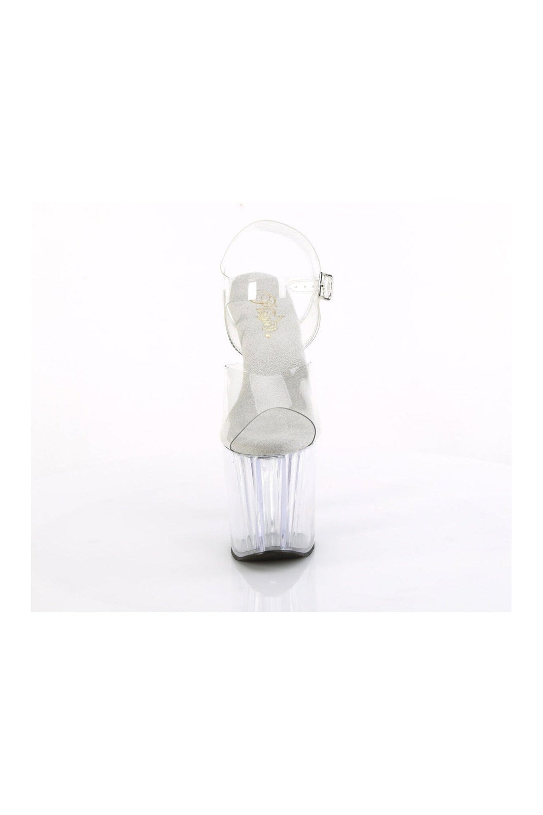 Pleaser ENCHANT-708 Clear Vinyl Sandal in Clear Vinyl