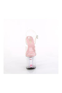 Pleaser ENCHANT-708AQUA-03 Clear Vinyl Sandal in Clear Vinyl