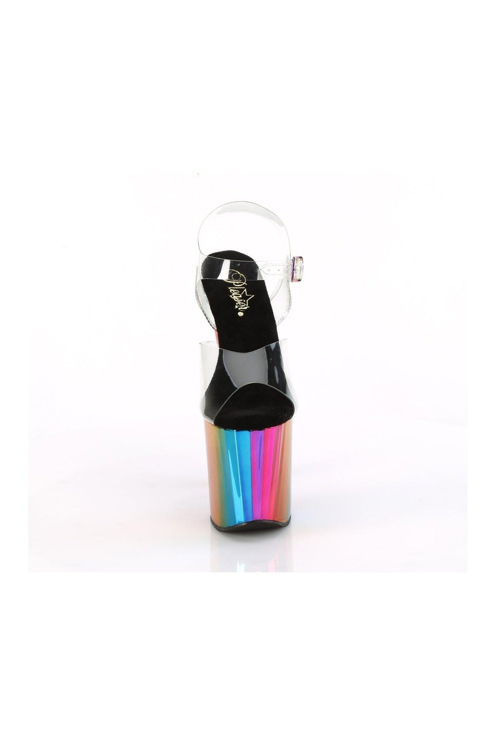 Pleaser ENCHANT-708RC Clear Vinyl Sandal in Clear Vinyl