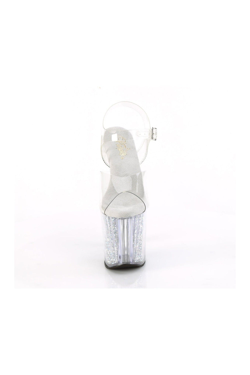 Pleaser ENCHANT-708RSI Clear Vinyl Sandal in Clear Vinyl