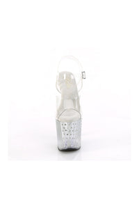 Pleaser ENCHANT-708T-LT Clear Vinyl Sandal in Clear Vinyl