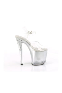 Pleaser ENCHANT-708T-LT Clear Vinyl Sandal in Clear Vinyl