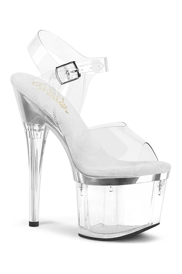 Pleaser Clear Sandals Platform Stripper Shoes | Buy at Sexyshoes.com