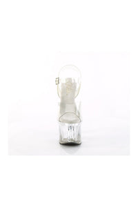 Pleaser ESTEEM-708 Clear Vinyl Sandal in Clear Vinyl