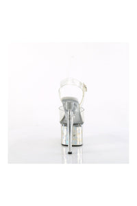 Pleaser ESTEEM-708CK Clear Vinyl Sandal in Clear Vinyl