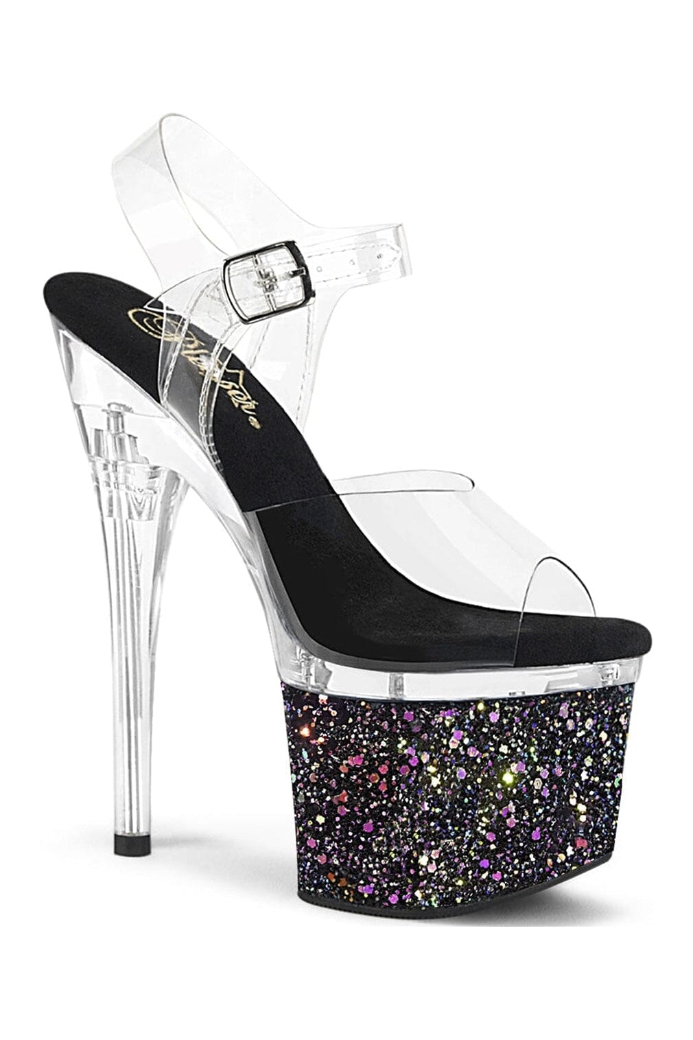 ESTEEM-708LG Clear Vinyl Sandal-Sandals-Pleaser-Clear-10-Vinyl-SEXYSHOES.COM