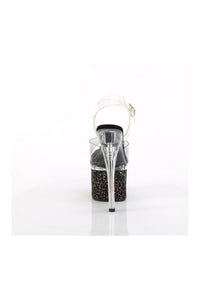 Pleaser ESTEEM-708LG Clear Vinyl Sandal in Clear Vinyl