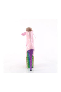 Pleaser FLAMINGO-1020HG Pink Patent Ankle Boot in Pink Patent