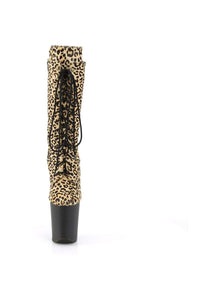 Pleaser FLAMINGO-1050LP Ankle Boot in Animal Faux Suede