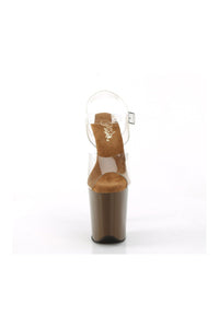 Pleaser FLAMINGO-808 Sandal in Clear Vinyl