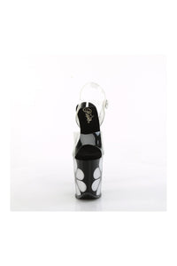 Pleaser FLAMINGO-808NLHS Clear Vinyl Sandal in Clear Vinyl