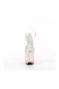 Pleaser FLAMINGO-808RG-03 Clear Vinyl Sandal in Clear Vinyl