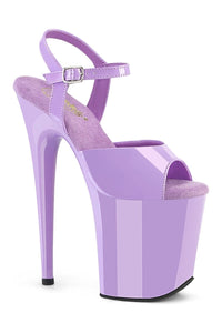 Pleaser FLAMINGO-809 Purple Patent Sandal in Purple Patent from SexyShoes.com