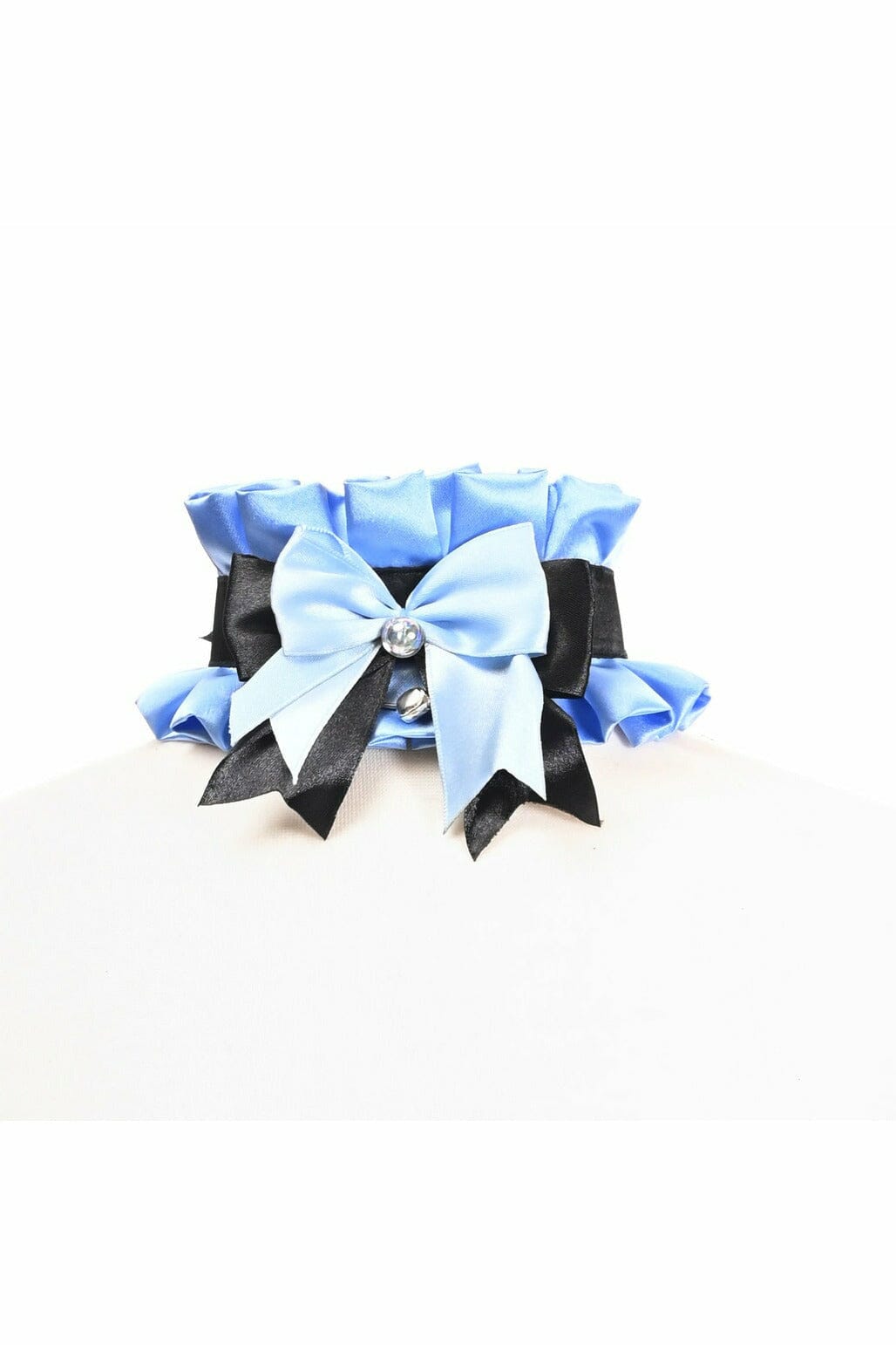 Kitten Collection Blue/Black Choker-Body Jewelry-Daisy Corsets-Black-O/S-SEXYSHOES.COM