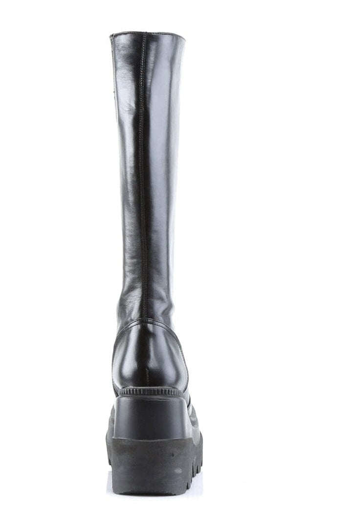 SHAKER-100 Black Vegan Leather Lolita-Lolitas-Demonia-SEXYSHOES.COM