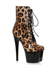 Ellie Brand SS 709 ZIA Ankle Boot in Animal Faux Leather from SexyShoes.com