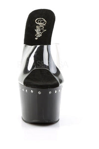 Pleaser ADORE-701LS Platform Slide in Black Vinyl