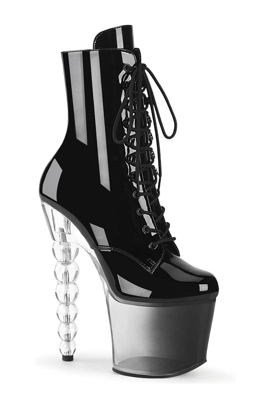 Pleaser BLISS-1020BC Black Patent Ankle Boot in Black Patent from SexyShoes.com